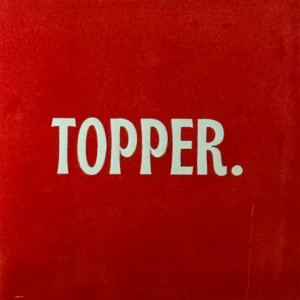 tegeltje topper. nieuw rood/lichtgroen