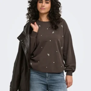 Only carmakoma CARAMBER L/S O-NECK SWEAT JRS