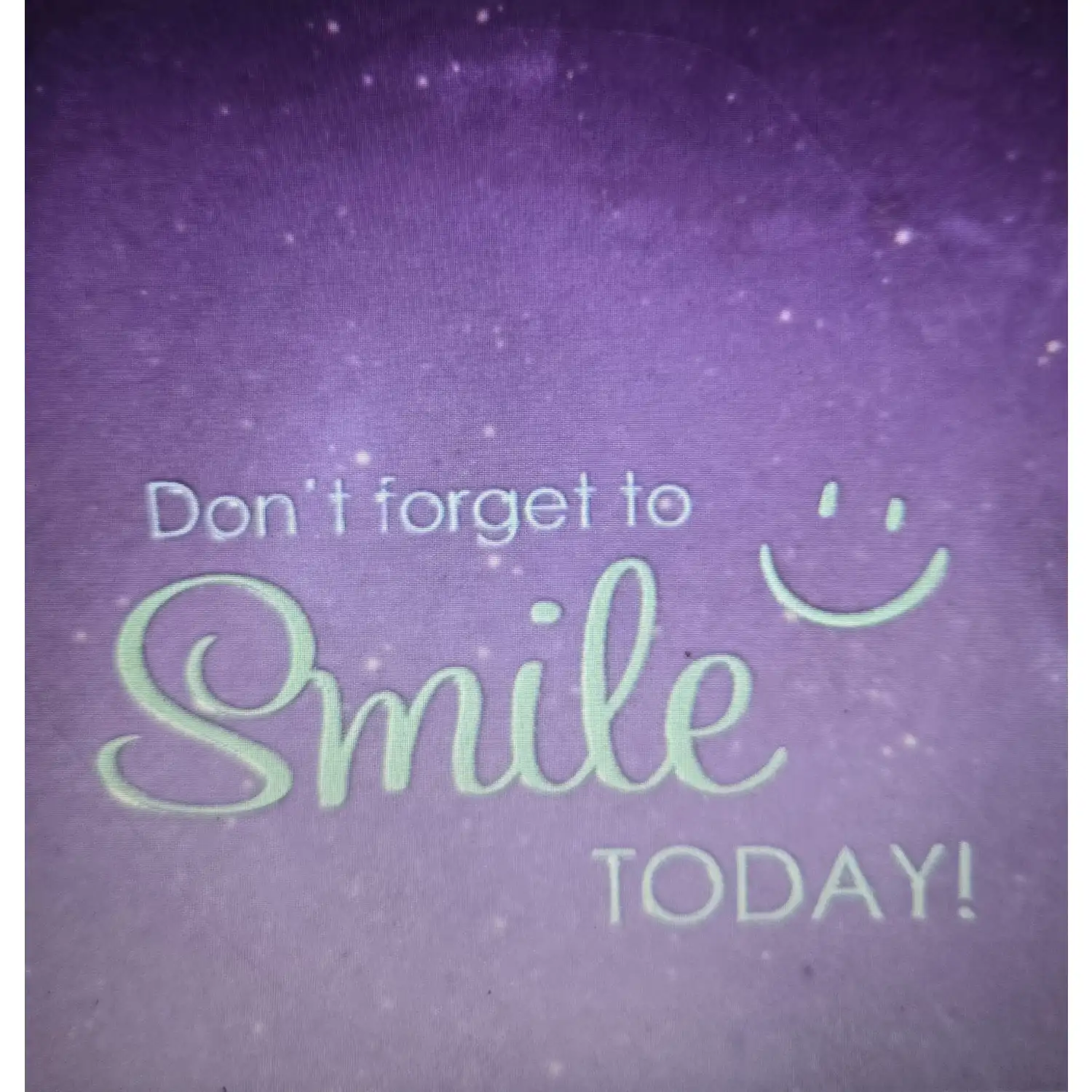 Tegeltje Don't forget to smile lila