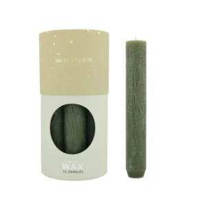 WAX XL Dinerkaarsen Set 7 groen