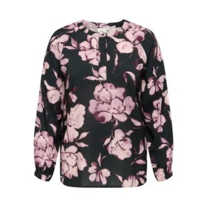 CARLINKA LIFE3/4 O-NECK TOP AOP