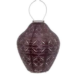 Lumiz Solar Lampion Jar Mandela - 30cm - Plum