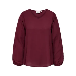CARVICA LIFE L/S V-NECK TOP WVN NOOS