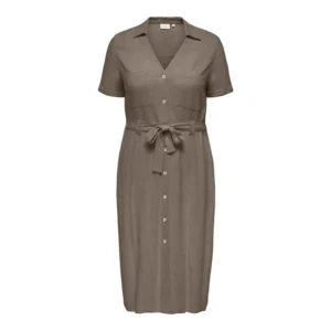 CARSIESTA SS LIN BL SHIRT DRESS PNT NOOS