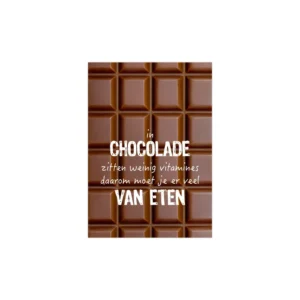 Poster a5 chocolade