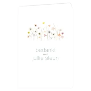 water Bedankt voor jullie steun