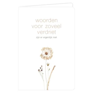 water Woorden voor zoveel verdriet