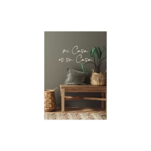 Poster A5 Mi casa