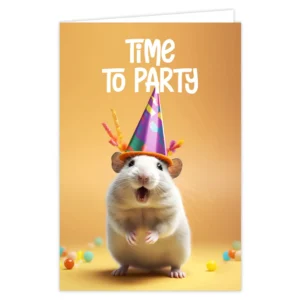 Wenskaart Time to party