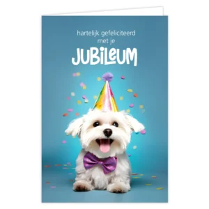 Wenskaart Gefeliciteerd met je jubileum