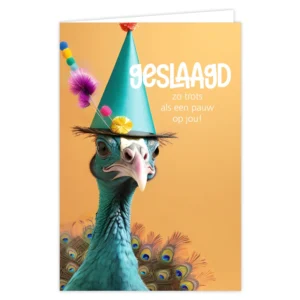 Wenskaart Geslaagd