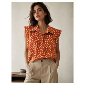 BLouse polkadot brick