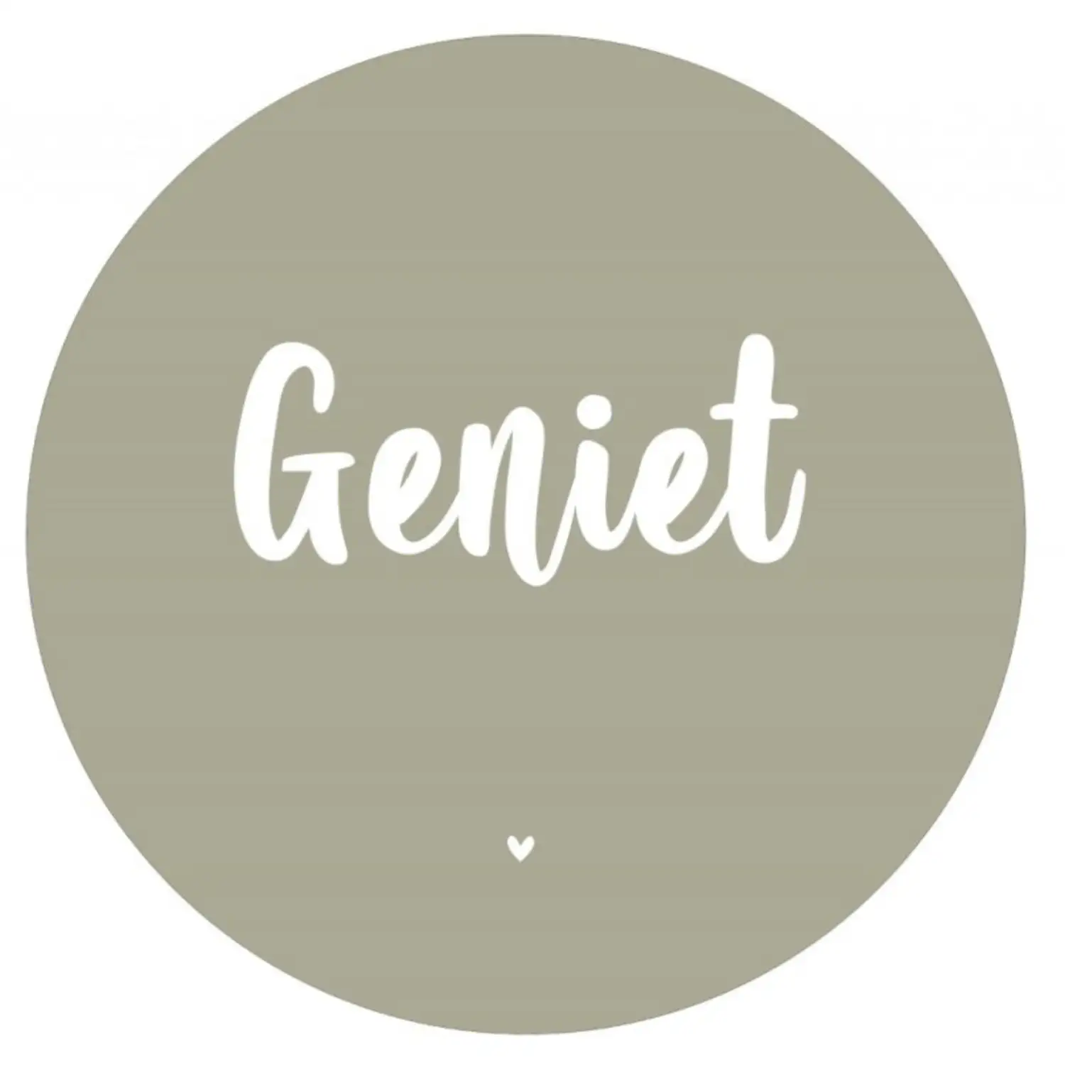 muurcirkel geniet mosgroen 40 cm