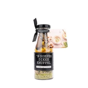 n soeperdikke knuffel - Fles soepmix Champignon