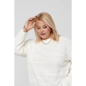 CARIMA LS LOOSE STRUCTURE O-NECK KNT