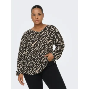 CARVICA LIFE L/S V-NECK TOP WVN NOOS