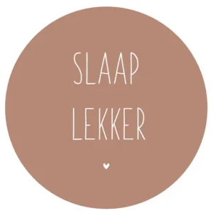 muurcirkel slaap lekker terra  30 cm
