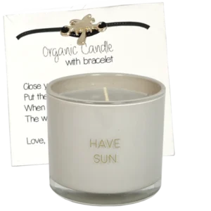 My Flame Geurkaars met wens-armband-Have sun