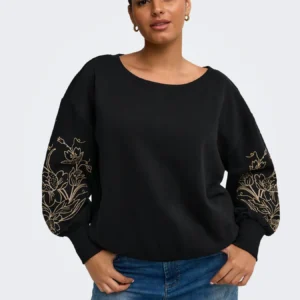 Only carmakoma CARDEBORAH LIFE L/S BOATNECK SWEAT JRS