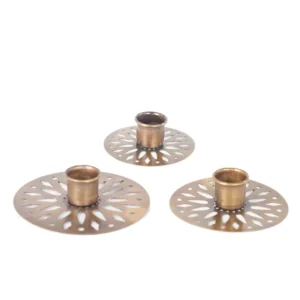 Home society Kandelaar Halden Ant Brass Set.3