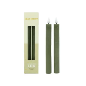 LED Dinerkaarsen Recharge Set 2 groen