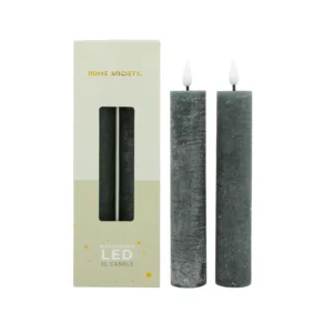 LED XL Dinerkaarsen Recharge Set 2 steen
