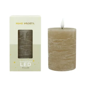 LED Stompkaarsen Recharge beige