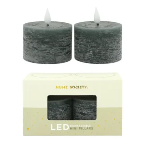 LED Mini Stompkaarsen Recharge Set 2 steen