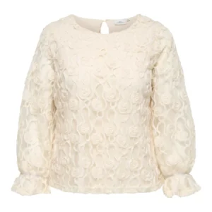 Only carmakoma CARSAGE L/S O-NECK STRUCTURE TOP WVN