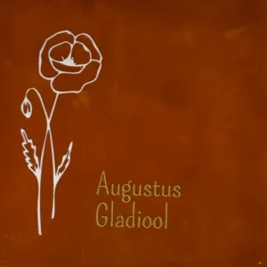 Tegeltje geboortetegel augustus terra/creme(goud)